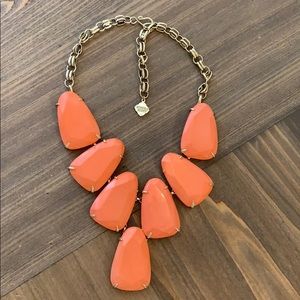 Kendra Scott, coral Harlow necklace